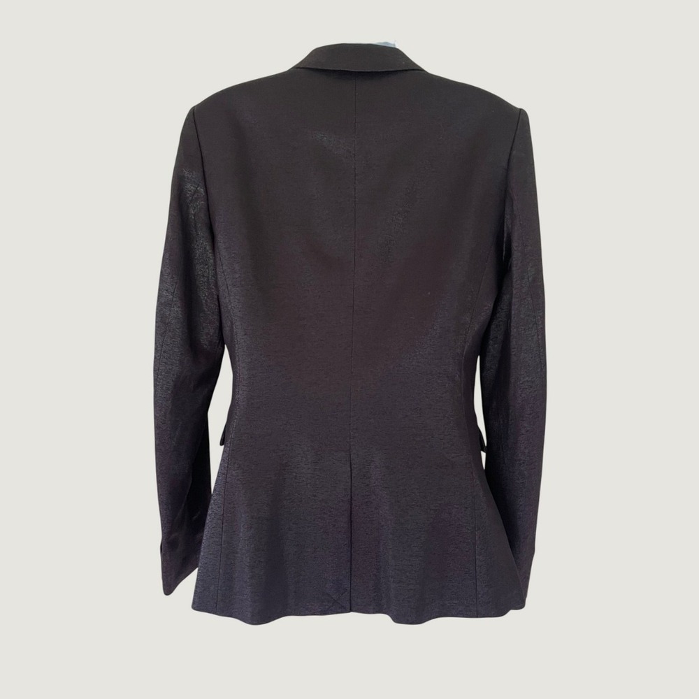Rag & Bone Women Black Metallic Razor Jacket Virgin Wool Blazer 4 New $595 - Picture 4 of 10